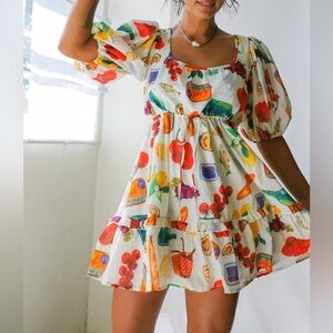 LISA SAYS GAH Ivory Italian Summer Leila Dress